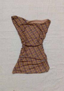 Chic Plaid Ruched top