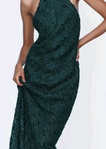 🔻PRICE DOWN - ZARA Halter Gown with Fringe