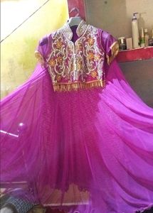 Elegant Purple Indian Dress