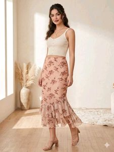 Floral Mermaid Skirt