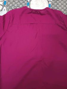 mahroon Casual Tunic Top