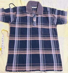 Men's Plaid Polo T-Shirt