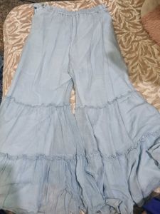 Sky Blue Kurta Set sharara se