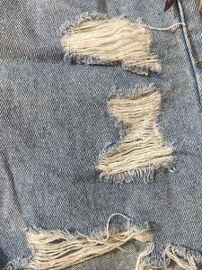 Distressed Denim Shorts