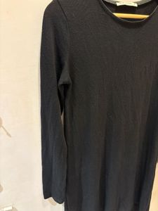 Black Imported  Mini Dress