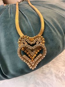 Sparkling Heart Pendant Necklace