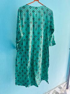Beautiful Sea Green Printed Kurta