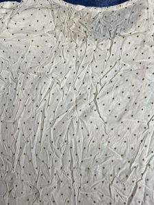 Embroidered White Kurta and Pink Palazzo Set