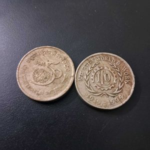 Two 1995 commemmorative rs5 coins