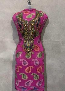 Elegant Pink Printed Kurta Set with Dupatta