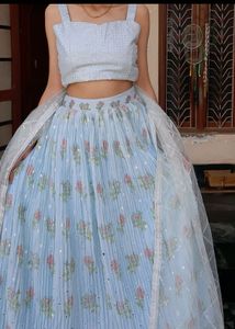 Floral Print Lehenga Choli