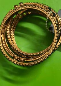 6 Blue Stone Bangles