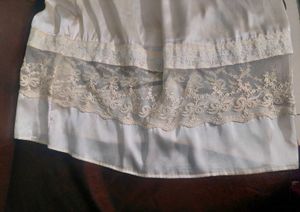 UK brand full length satin lace gown