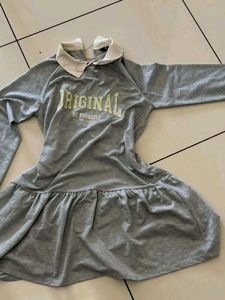 Grey 'Original' Graphic Dress