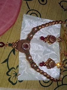 2 setsTraditional Indian Necklace and Earring Se