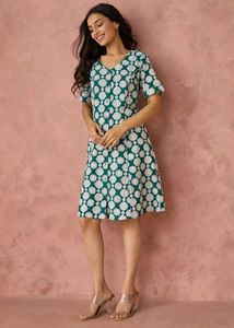 FabIndia Green block print dress