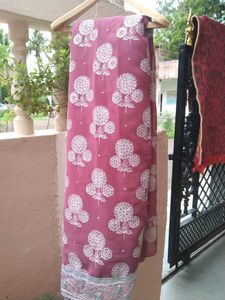 Partywear / Half Net / Pink Sare