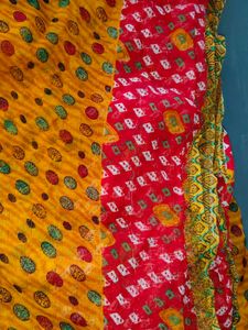 Vibrant Bandhani Print Saree