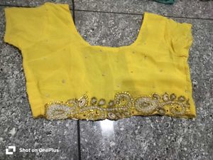 Vibrant Yellow Embellished Saree special offer 🎉