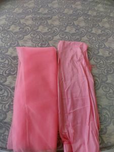 Elegant Pink &amp; Gold Anarkali Dress,Gown