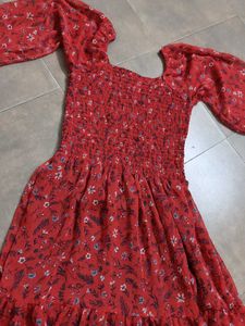 Red Floral Maxi Dress