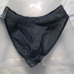 🪔 Sheer Black &amp; White Embroidered Briefs