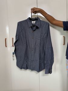 Classic Blue Checked Men's Shirt