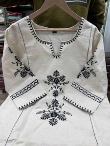 Embroidery Work Kurti Set