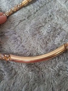 Sparkling Crystal &amp; Gold Tone Necklace