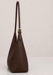 Brown braided bag