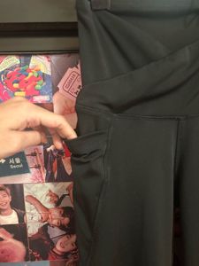 Flared Black Yoga Pants