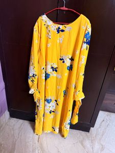Harpa Yellow Floral Shift Dress 🌼