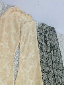 Festive Combo Black &amp; Gold+Beige Golden Pant