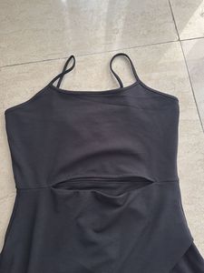 Chic Black Cut-Out Midi Dress