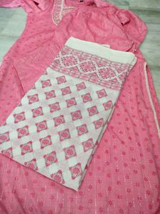 Pink Embellished Kurta Set new