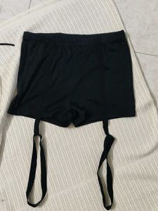 Shein Black Shapewear Shorts with Garters
