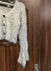 Cozy Fuzzy Button-Up Cardigan
