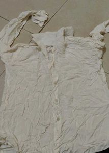 White Flowy Top