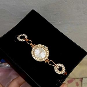 Elegant Rose Gold Crystal Watch