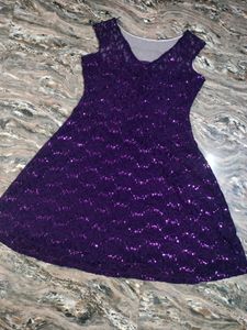Sparkling Purple Party Dress
