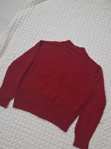 Classic Red Button-Up Cardigan