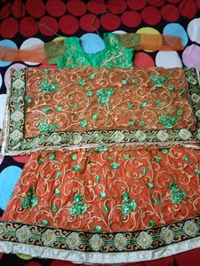 Party Wedding Gown/ Dupatta,