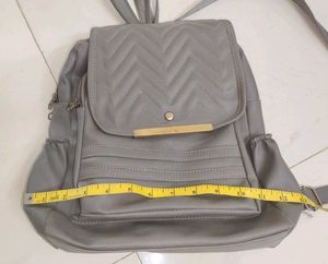 Stylish Grey Chevron Backpack/ bag