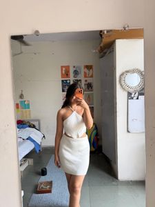 Chic White Cutout Mini Dress