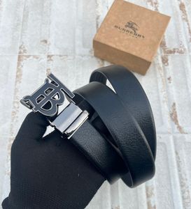 Burberry Black Leather Belt