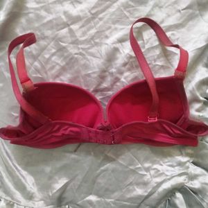 Vibrant Pink heavily Padded Bra