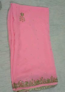 Luxury Pink heavy work Sharara Set