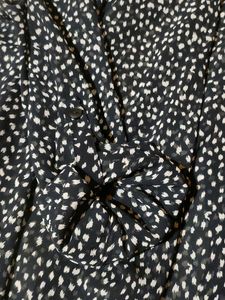 Comme Ca Ism See-through Black/White Printed Top