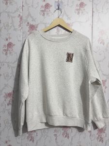 Stylish Grey Crewneck Sweatshirt