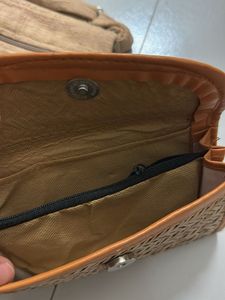 Boho Sling Bag with Elephant Embroidery